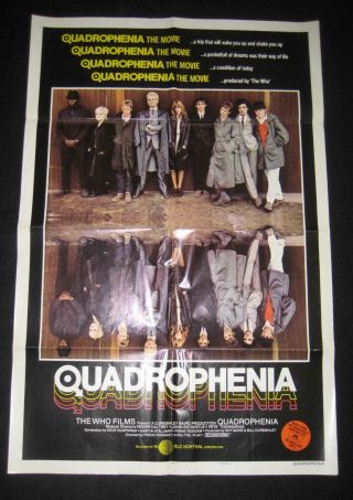 The Who " Quadrophenia " Movie Poster 1979