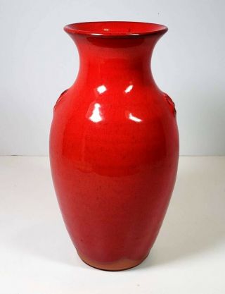 Ben Owen III Chinese Red North Carolina NC Pottery 9 