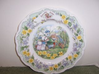 Royal Doulton Brambly Hedge The Outing Plate
