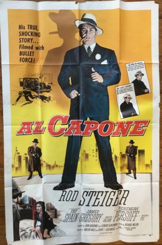 1959 One Sheet: Al Capone - Rod Steiger