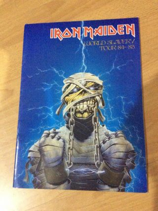Iron Maiden World Slavery Tour 1984 - 1985 Tour Programme Signed