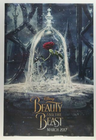 Beauty And The Beast 2017 Double Sided Movie Poster 27 " X 40 "