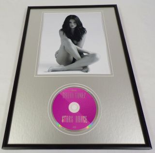 Selena Gomez Framed 12x18 Stars Dance Cd & Photo Display