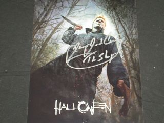 James Jude Courtney Signed Michael Myers 8x10 Photo The Shape Halloween 2018 H