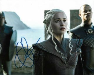 Emilia Clarke Game Of Thrones " Autographed 8 X 10 Signed Photo Holo