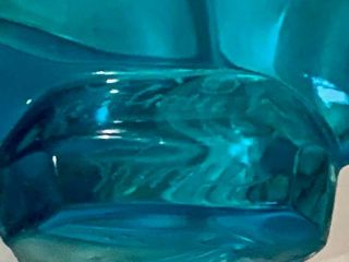 Lalique,  Crystal,  Turquoise Blue,  Angel Fish Figurine,  signed,  Lalique,  France 2