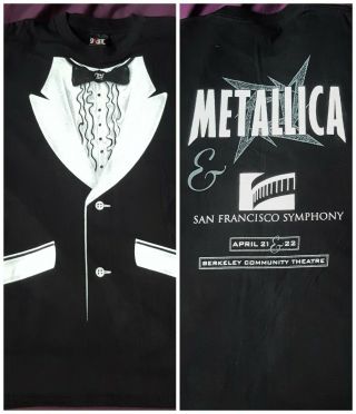 Metallica Vintage T - Shirt.  1999 S&m San Francisco Symphony.  Xl.