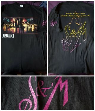 Metallica Official Vintage S&m Tour T - Shirt 1999.  As Xl.