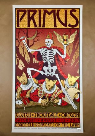 Primus Troutdale Artist Edition Signed / Numbered Of 400 Poster By Chuck Sperry