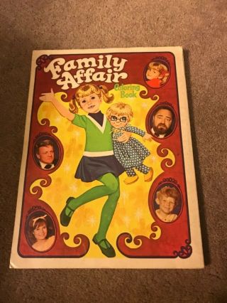 Anissa Jones,  Mrs.  Beasley; 1968 Family Affair Coloring Book; Brian Keith
