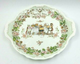 Rare Royal Doulton Brambly Hedge Handled Bread & Butter Plate For Tea Service