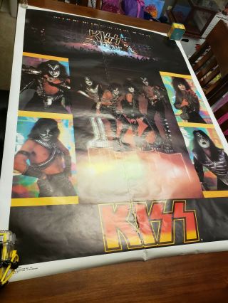 KISS Cubes Love Gun Alive II Giant Jumbo Poster Dargis 1977 Aucoin Mgt 3001 2