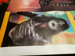 KISS Cubes Love Gun Alive II Giant Jumbo Poster Dargis 1977 Aucoin Mgt 3001 7