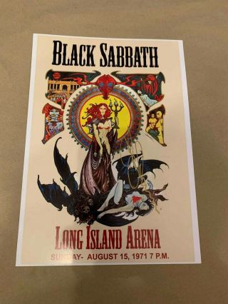 Tony Iommi - Black Sabbath Us Tour Poster - Signed 10x8 - Uacc