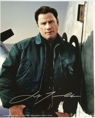 John Travolta Authentic Hand Signed 8x10 Photo Grease - W/