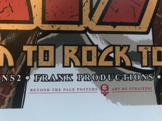 KISS “Freedom To Rock” 2016 Concert Poster RARE Hand Numbered Edt Gene Simmons 3