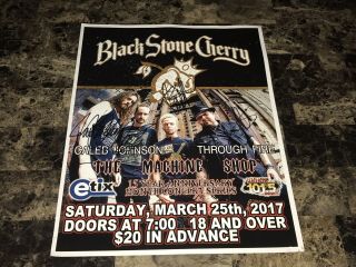 Black Stone Cherry Signed Autographed Concert Gig Show Poster Classic Rock