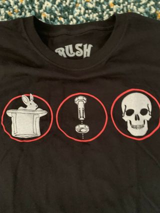 Rare Rush R40 Neil Peart Stage Worn T - Shirt Concert Moon Can ' t Fight It Dryer 4
