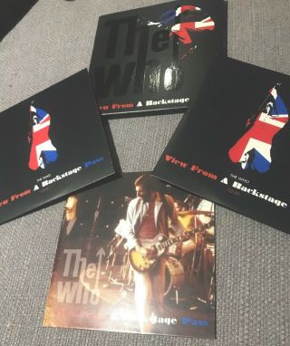 The Who - View From A Backstage Pass FAN CLUB ONLY 2 X CD Booklet Live Ltd Mods 3
