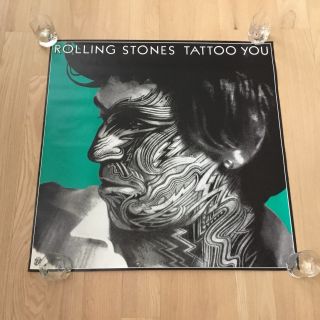 Vtg The Rolling Stones Keith Richards Tattoo You Promo Poster 1981 Rare