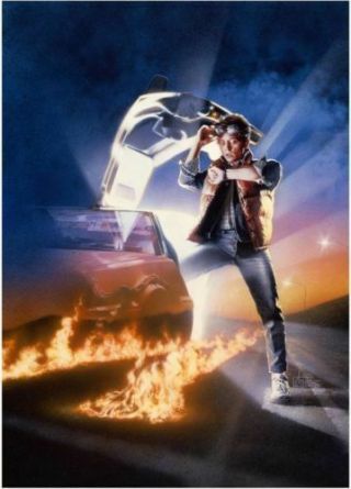 Back To The Future Michael J Fox Unique And Rare Movie Poster Art Print 6 Of 40