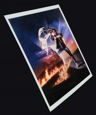 Back to the Future Michael J Fox Unique and Rare Movie Poster Art Print 6 of 40 2