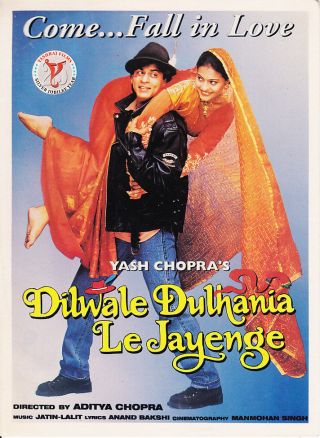 Dilwale Dulhania Le Jayenge Press Book Bollywood Shahrukh Khan Kajol Booklet