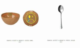 Travis Scott Reeses Puffs Cereal Bowl & Spoon Cactus Jack Limited Combo Set