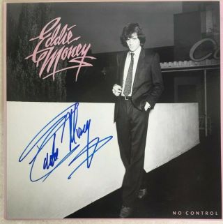 Eddie Money Signed Autographed No Control Album Cover Vinyl Lp W/coa Full Name