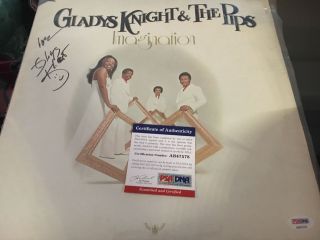 Gladys Knight & The Pips Imagination Signed Album Psa Dna