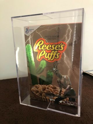 Travis Scott X Reese’s Puffs Cereal In Hand Cactus Jack La Flame
