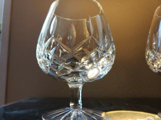 WATERFORD Lismore Crystal BRANDY GLASS SNIFTER Ireland 12 oz.  set of 2 3