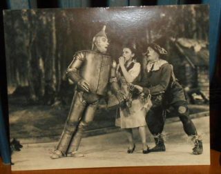 Vintage 8 " By 10 " Glossy Black & White Wizard Of Oz Signed Photo