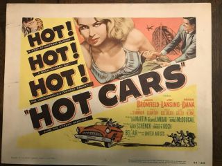 Hot Cars 1956 Title Lobby Card Tc
