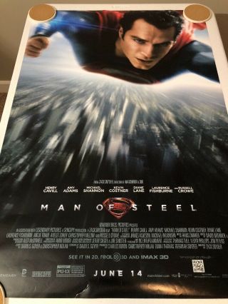 Superman: Man Of Steel Movie Poster 27x40 Ds/rolled - 2013