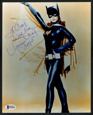 Yvonne Craig Autographed 8x10 Photo Batman Batgirl " To Craig " Beckett H44341