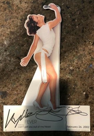 Kylie Minogue Fever Promo Counter Display Cardboard Stand Up Mint/rare