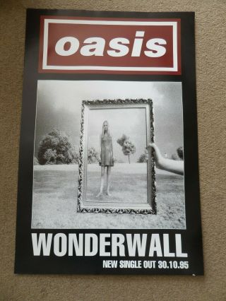 Oasis Wonderwall 1995 Promo Poster.