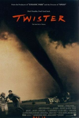 Twister Rolled 2/s Regular Style One Sheet Movie Poster 1996 Helen Hunt
