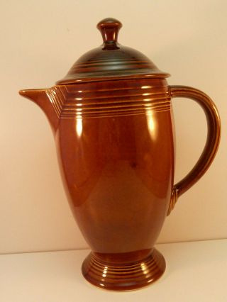 Vintage Fiesta Coffee Pot Server Amberstone Brown Fiestaware 1960s Sheffield