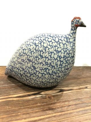 Heidi Caillard French Ceramic Guinea Hen Fowl La Pintade Provence France