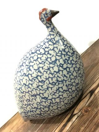 Heidi Caillard French Ceramic Guinea Hen Fowl La Pintade Provence France 2