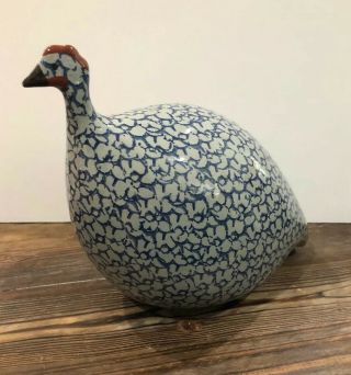 Heidi Caillard French Ceramic Guinea Hen Fowl La Pintade Provence France 3