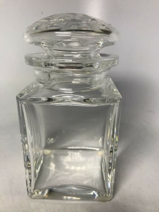 Vintage Signed Baccarat France Crystal Lidded Candy Jar Dish Apothecary