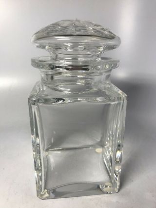 Vintage Signed Baccarat France Crystal Lidded Candy Jar Dish Apothecary 4