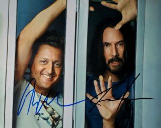 Keanu Reeves & Alex Winter 2x Hand Signed 8x10 Photo W/ Holo Bill & Ted