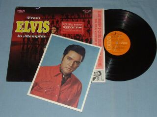 1969 " From Elvis In Memphis " Lp In Shrink W/bonus Photo & Sticker (lsp - 4155)