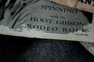ROPE SPINNING WITH HOOT GIBSON 1929 IN PACKAGE WITH HOW TO BOOKLET 6