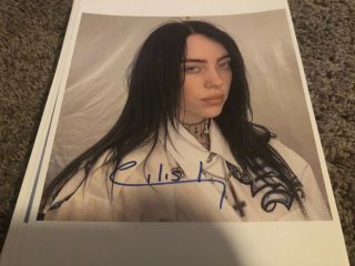 Billie Eilish So Hot Signed 8.  5x11 W/ Tamper Proof Holo & Auto