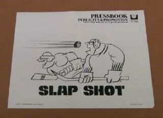 Slap Shot Pressbook Style A 1977 Hockey Press Book No Cut Outs